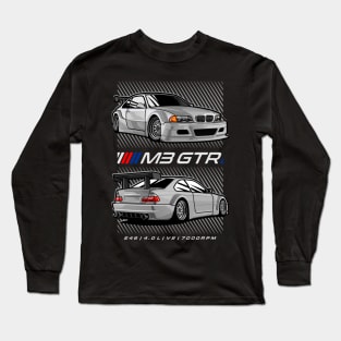 BMW M3 GTR White Long Sleeve T-Shirt